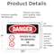 Signmission Oxygen In Use No Smoking Or Open Flame Danger Sign, Vinyl Decal, 10in W x 7in L, 2PK OS-2PACK-DS-D-710-L-1514 - alternate 2